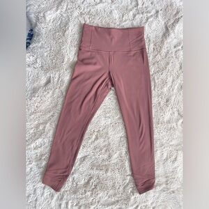 Athleta High-Waisted Mauve Leggings